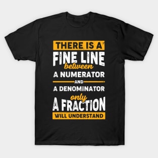 Funny Mathematic Math Student Teacher Design T-Shirt